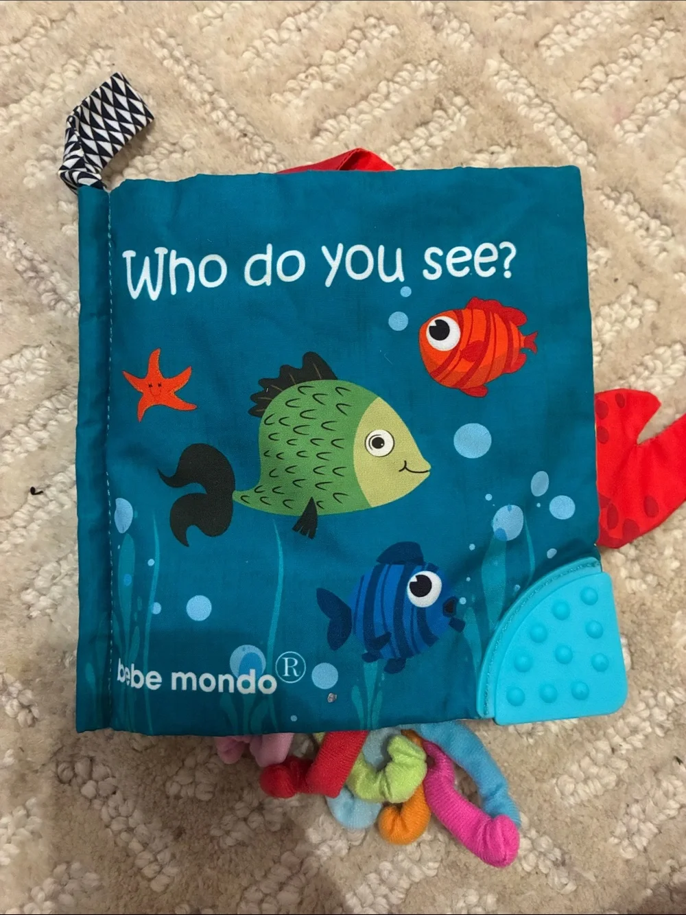 Assorted Soft Cloth Baby Books and Sensory Toys - Multi-Color